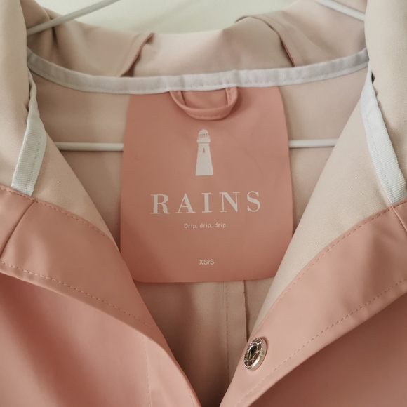 Rains Rose Pink Waterproof Jacket - Picture 3 of 14